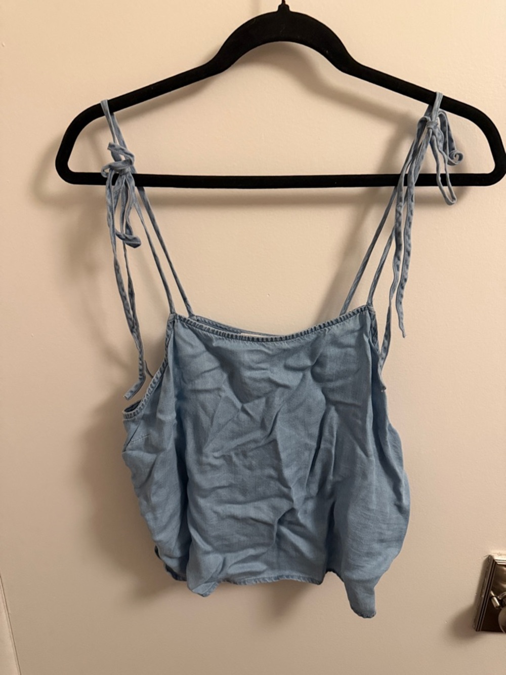 Sadie & Sage Light Blue Tie-Shoulder Camisole